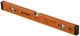Keson LKB24 Aluminum Box Beam Level with 3 20% Magnified Vials, 24-Inch, Orange