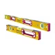 Stabila 37816 48-Inch and 16-Inch Aluminum Box Beam Level Set, Yellow