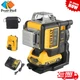 DeWalt DW089LG 12V Brown Line 3 x 360 Laser Level Laser + Battery + Charger
