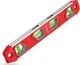 WORKPRO 12 Inch Torpedo Level, Magnetic Small Leveler Tool, 12 Inch, Red 