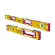 Stabila 37816 48-Inch and 16-Inch Aluminum Box Beam Level Set, Yellow