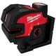 Milwaukee Tool 3624-21 M12 Green Cross Line & 4-Points Laser Kit