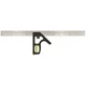 Johnson 420EM Combination Square, 16 in L Blade, SAE/Metric Graduation, Stainles