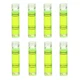 YMGBHNKJLS 8 Pieces Mini Cylindrical Level Small Yellow-green Color 