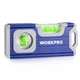 WORKPRO Small Level, 4-1/2 Inch Mini Level Tool, Magnetic Pocket Blue 
