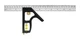JOHNSON LEVEL Combination Square 12 Inch Metal Professional Black USA 400