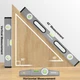 WORKPRO 3Piece Torpedo Level Spirit Level Set 9"(Magnetic) 16" 24"(Non-magnetic)