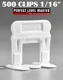 1/16" T-Lock 500 Clips - Perfect Level Master  - Tile Leveling System spacers