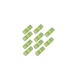 Hegebeck 10Pcs Small Cylindrical Bubble Spirit Level Vials, 8&times;20mm, Green 
