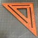 Johnson Level & Tool RAS-170  Structo-Cast Rafter Square, 12", Orange, USA