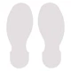 BRADY 104411 Floor Tape,White,3.5 inx10 in,Foot,PK10 11Z155