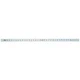 Johnson J236 Yardstick, SAE Graduation, Aluminum, Clear, 1-1/8 in W, 0.075 in Th