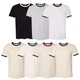 Next Level Men's S-3XL Ultra Soft Cotton Ringer T-Shirt, Basic Crewneck Tee
