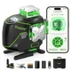 Huepar Laser Level 360 Self Leveling, 4x360&deg; Green 4D 4d Line 