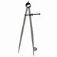 Empire Level 27033 12in Polished Steel Compass for Layout Distances & Circles