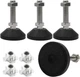Hordion 4Pcs M12 Leveling Feet Adjustable Furniture Levelers, 2" Dia Swivel Feet Hordion 4Pcs M12 Leveling Feet Adjustable Furniture Levelers, 2" Dia Swivel Feet