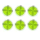 WOYISEPG 6Pcs Circular Bubble Spirit Levels RV Levelers 32x7mm, Non-sticky 